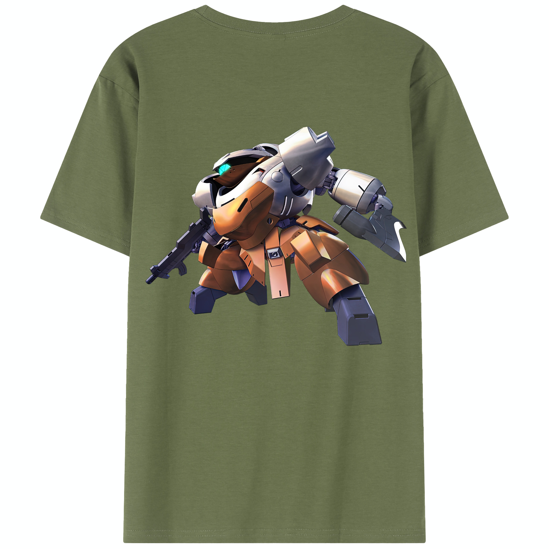 （画像用） 機動戦士ガンダム Mobile Suit Gundam 綿100％半袖Tシャツ（背面プリント）